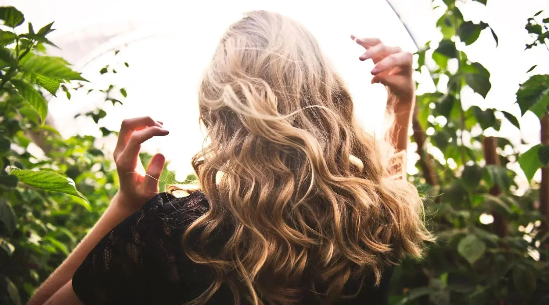 Woman with long healthy hair