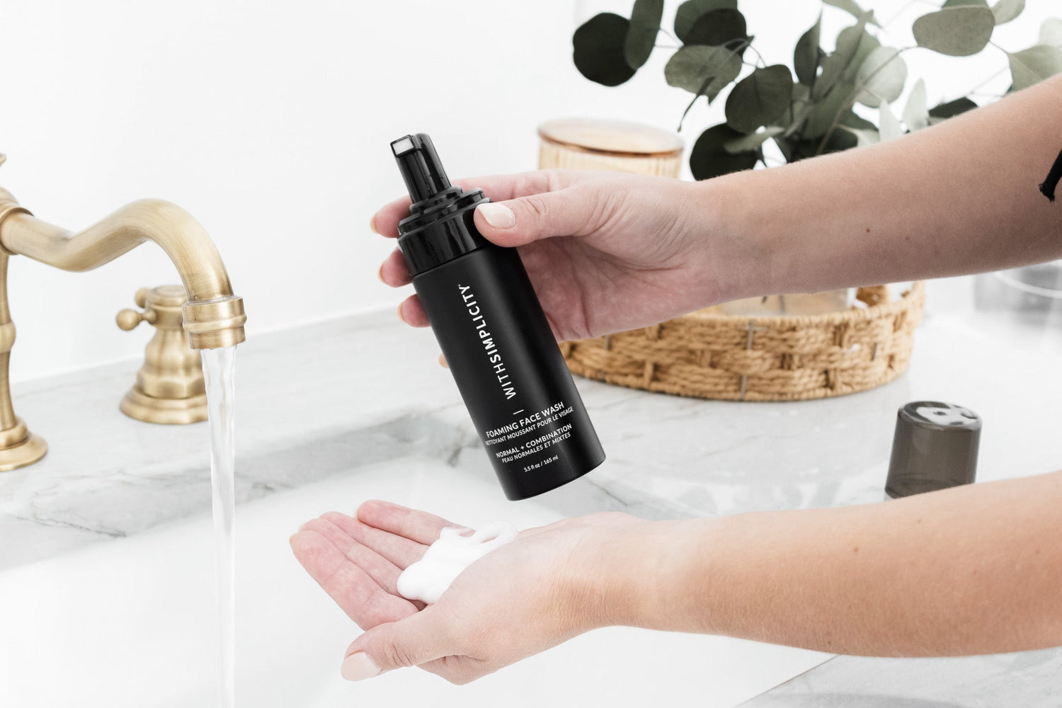 withSimplicity organic, natural face cleansers