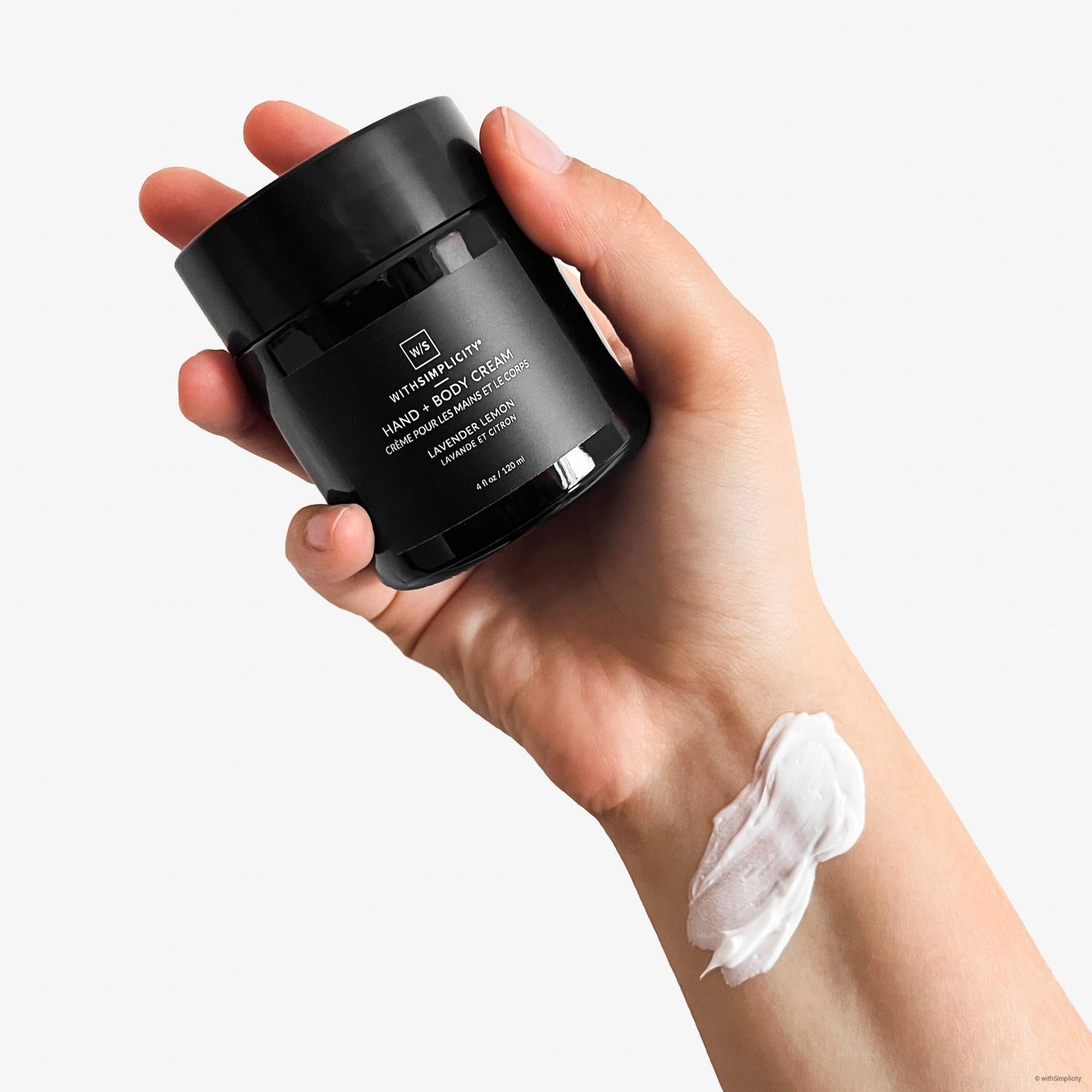 withSimplicity natural hand and body cream