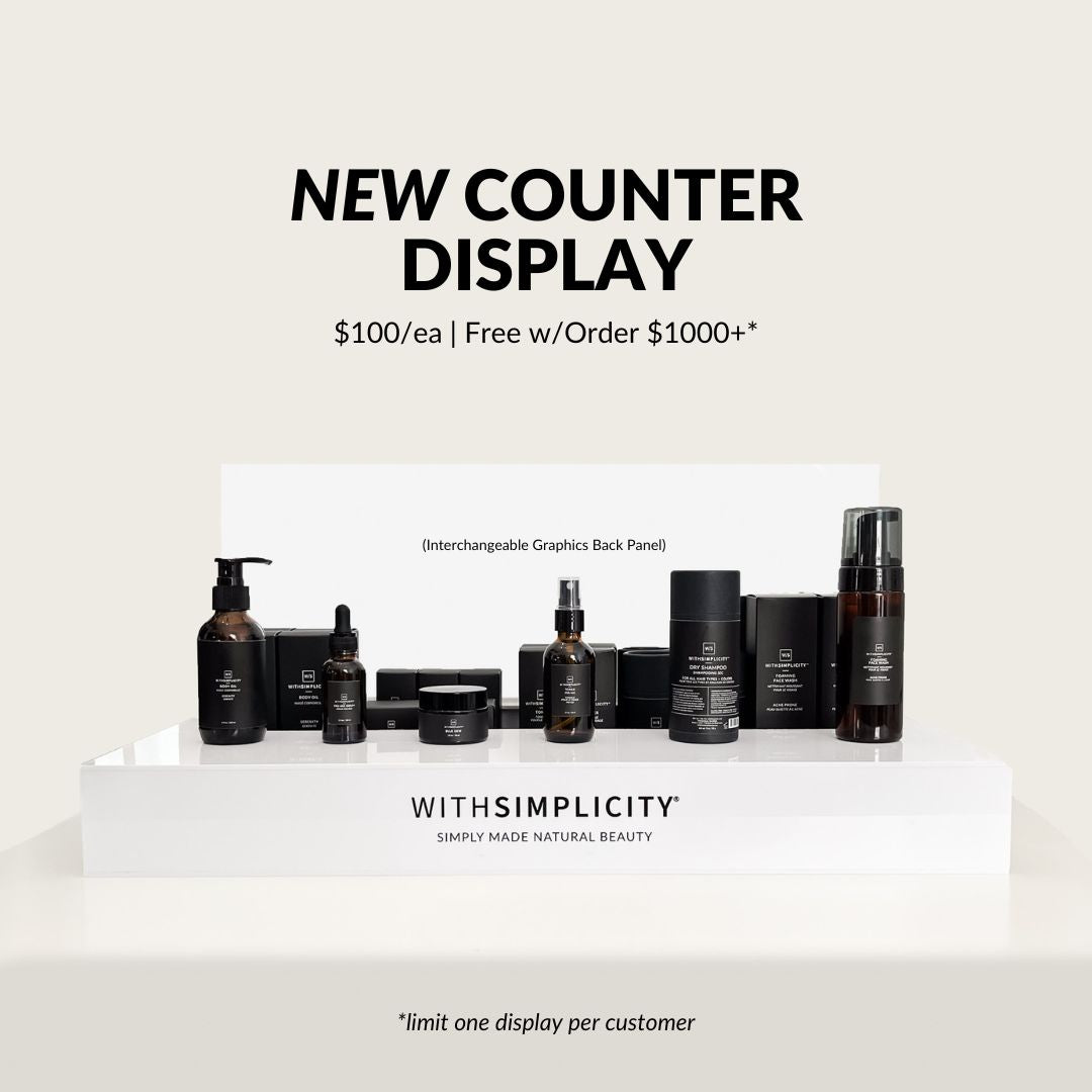 withSimplicity Wholesale Counter Display
