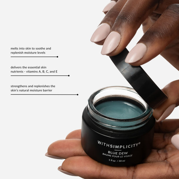 withSimplicity Blue Dew Nourishing Natural Beauty Balm with Blue Tansy Oil