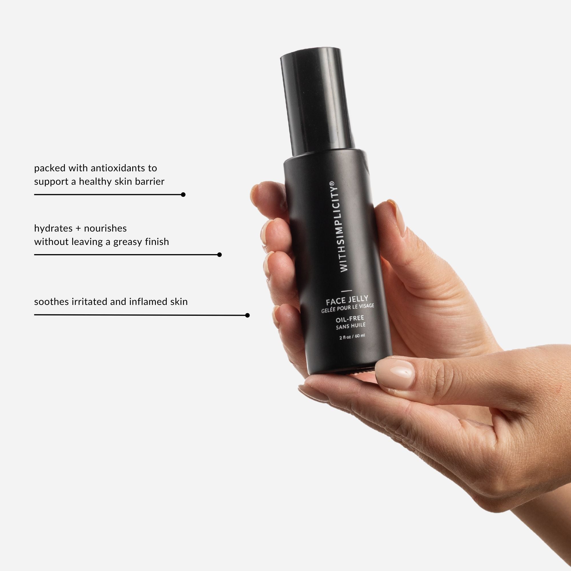 withSimplicity Face Jelly Oil-Free Natural Moisturizer