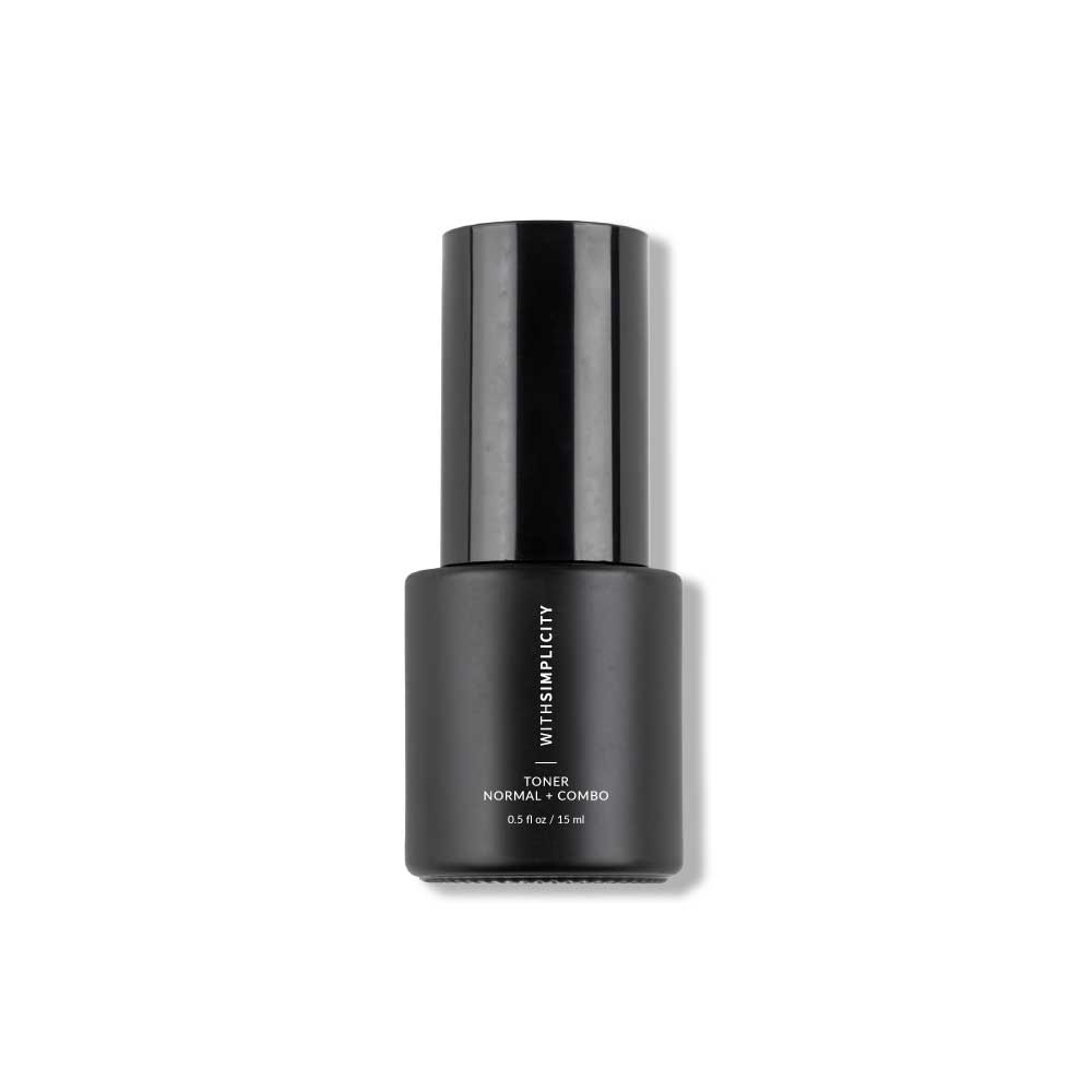 withSimplicity Travel Size Toner Normal Combination bottle on white background