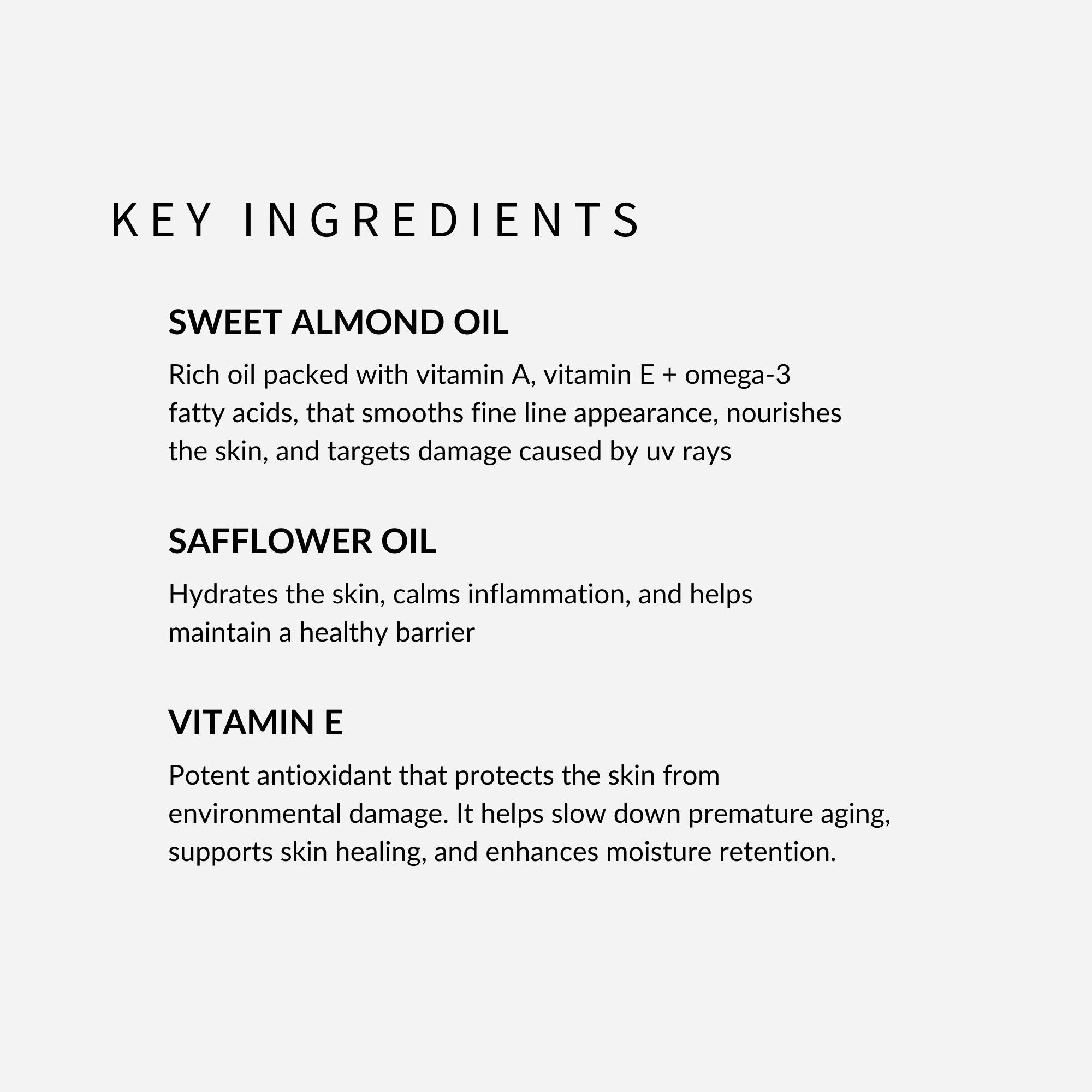 withSimplicity Natural Makeup Remover and oil-based cleanser with Sweet Almond Oil, Safflower Oil, and Vitamin E