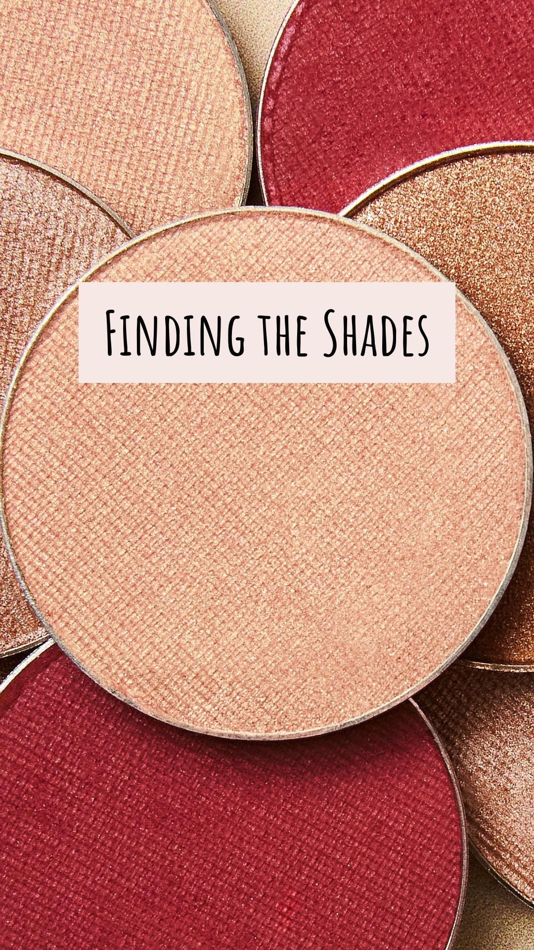 woman applying eyeshadow on another woman with text on screen 'POV the dream finally leaves the group chat'. Screenshots of texts showing the group chat appear on the screen followed by a close up of an eyeshadow palette with four pink shimmery shades