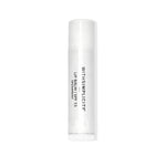 A single tube of withSimplicity SPF 15 lip balm with a white cap on a white background.