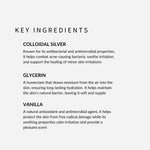 withSimplicity Natural Organic Facial Mist and Natural Makeup Setting Spray. Key Ingredients include Colloidal Silver, Glycerin, and Vanilla.