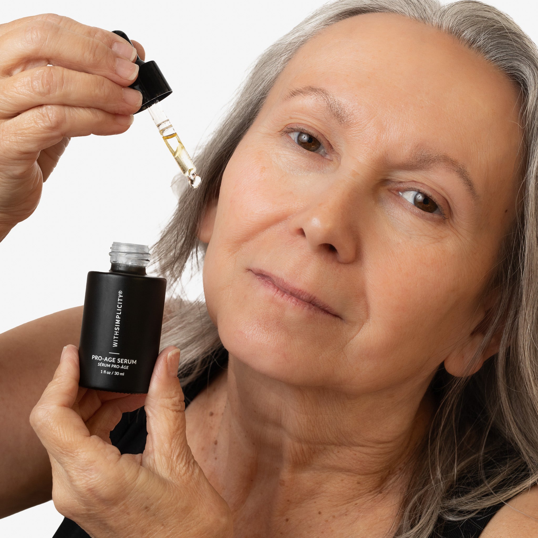 withSimplicity natural serum with bakuchiol for aging skin