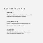 withSimplicity natural clean brow pencil with vitamin e, castor seed oil, and jojoba oil