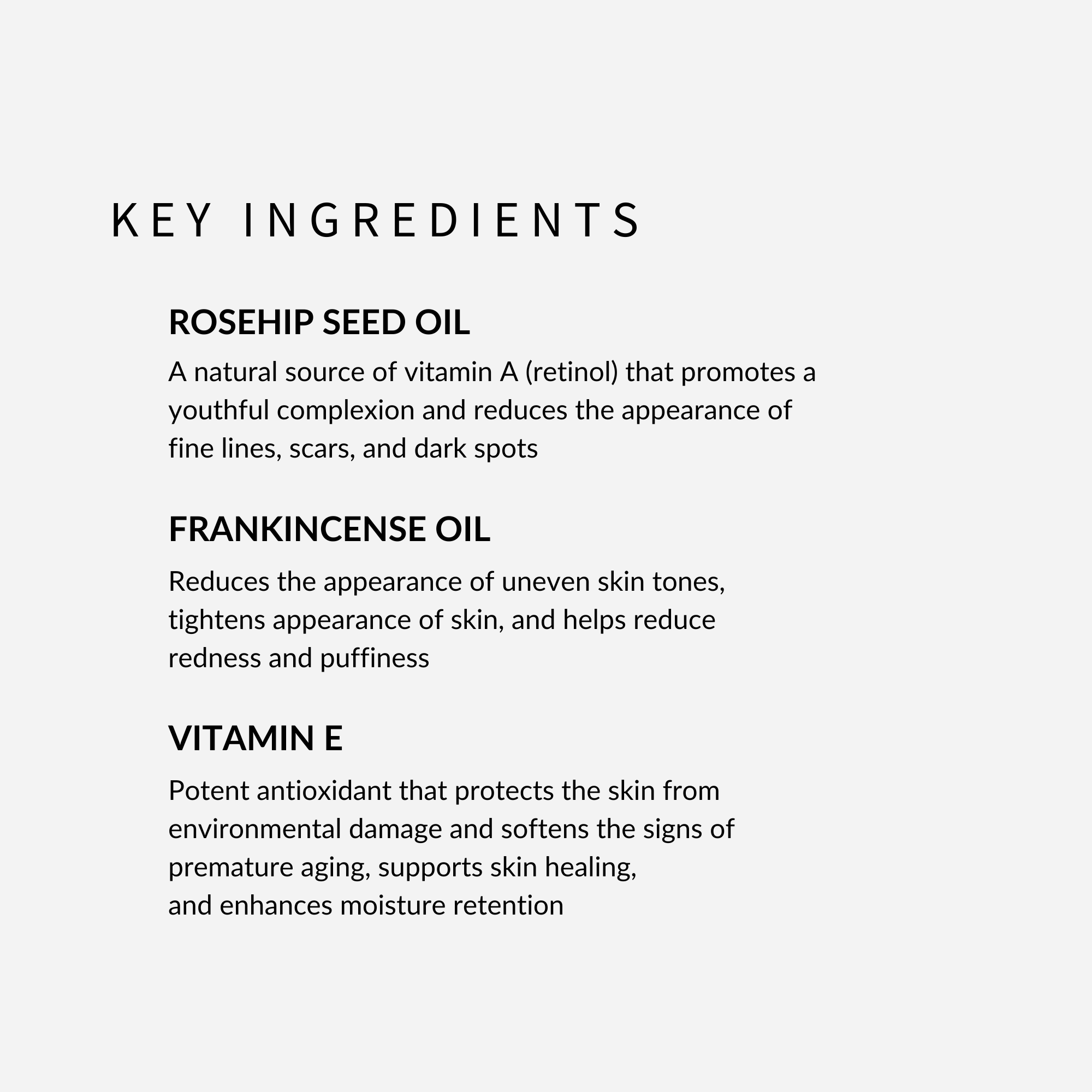 withSimplicity natural under eye treatment for circles and fine lines. Key ingredients include rosehip seed oil, frankincense oil, and vitamin E.