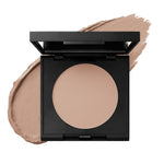 light pink undertone natural cream concealer in black square compact