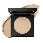 fair neutral natural cream concealer in black square compact